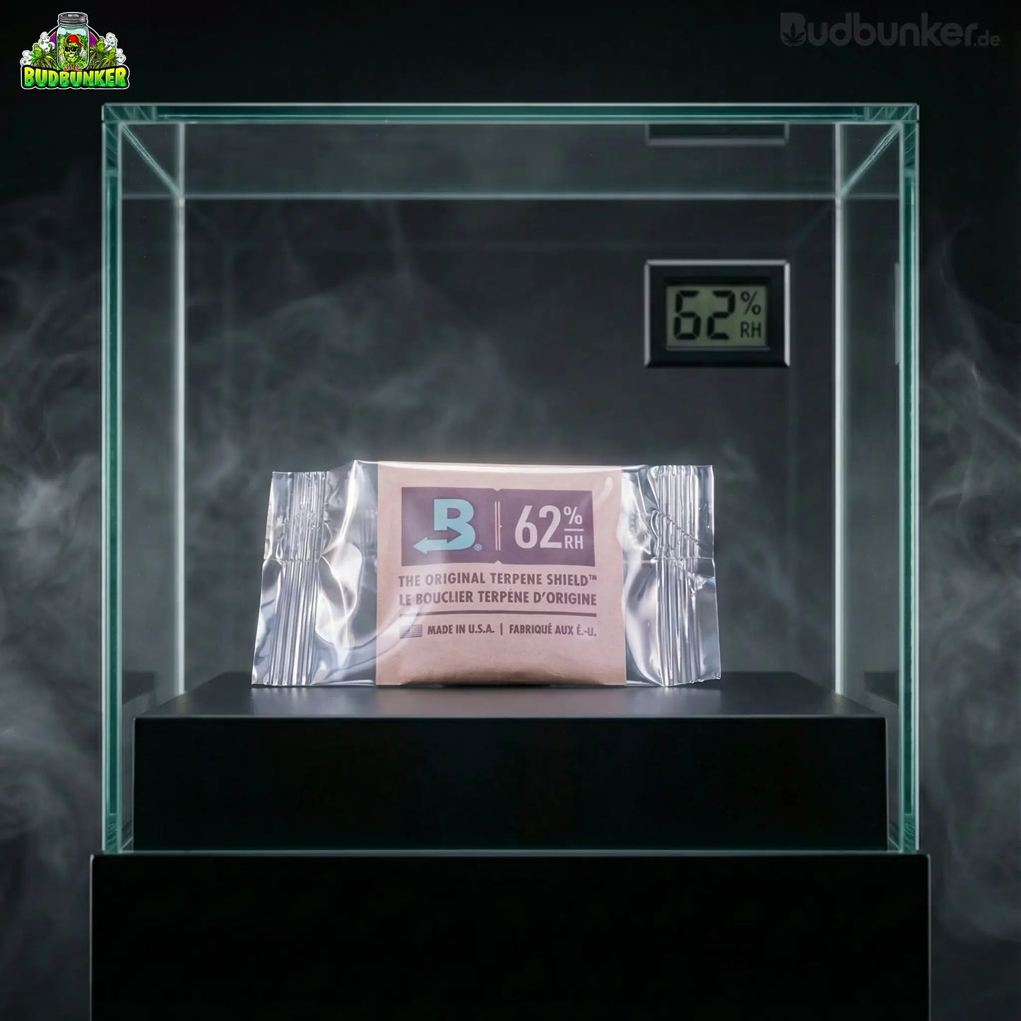 Boveda 62 % RH Size 4 – Feuchtigkeitsregulierung