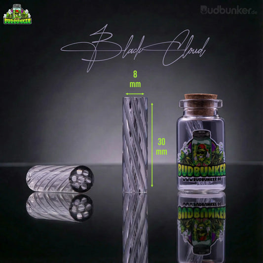 BUDBUNKER Glas Tip Ø 8 mm – 4 Farben