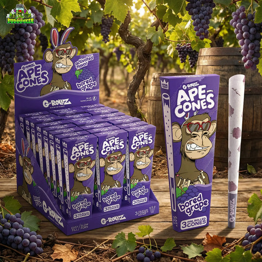 G-Rollz Ape Cones Bored Grape: 3er Pack mit Klick-Tip