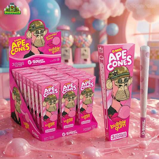 G-Rollz Ape Cones Bubble Gum: 3er Pack mit Klick-Tip