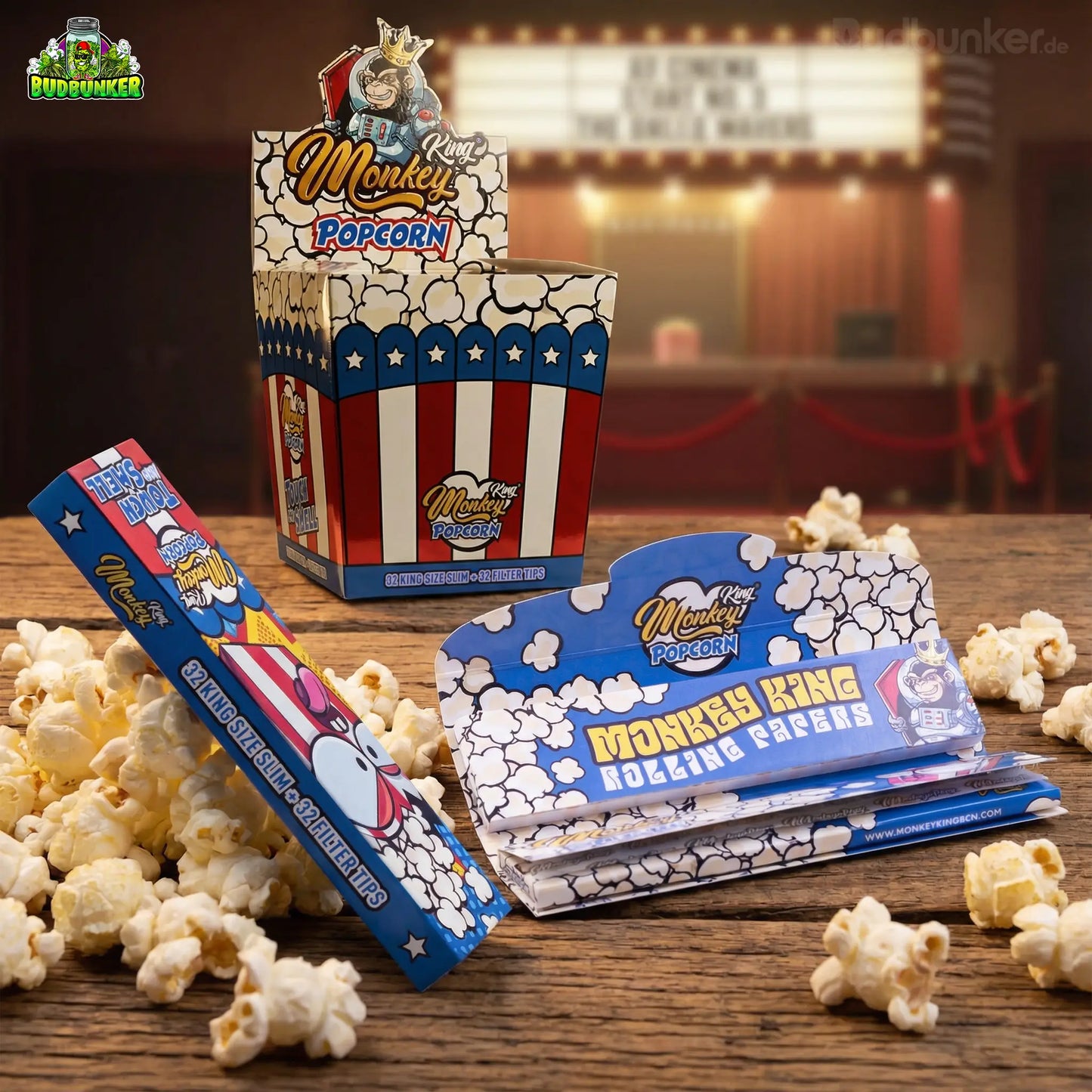 Monkey King Popcorn: Smell Papers KS Slim + Tips