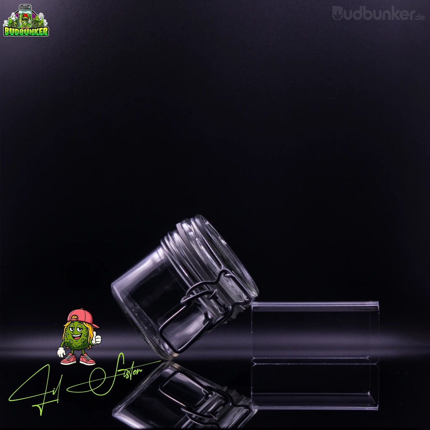 BudBunker Bud & Blood Bundle: 2 Vorratsgläser + Hygrometer